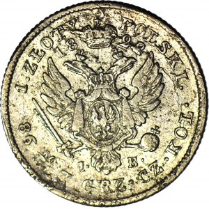 Królestwo Polskie, Aleksander I, 1 złoty 1822 IB, rzadki