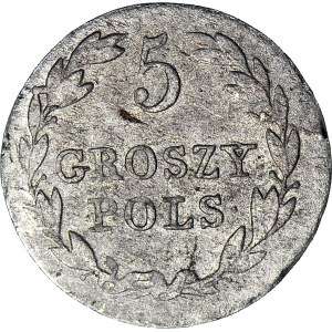 Królestwo Polskie, 5 groszy 1827, małe napisy, ładne detale