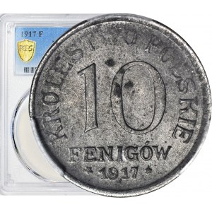 Kingdom of Poland, 10 fenig 1917, minted
