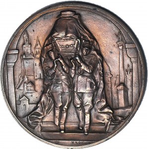 Medal 1936, anniversary of the death of Jozef Pilsudski, bronze 60mm