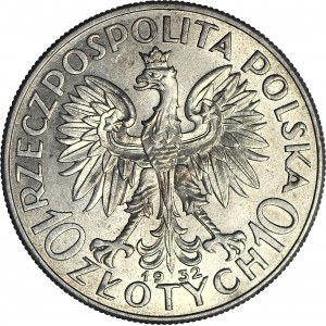 10 złotych 1932, Głowa, Londyn, mennicza