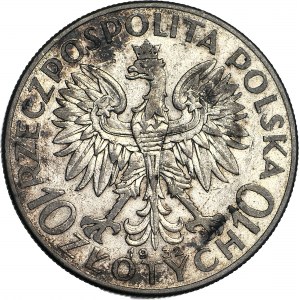 10 zloty 1932, Head, Warsaw