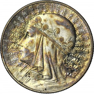 10 złotych 1933, Głowa, piękne