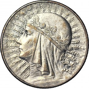 10 gold 1933, Head,