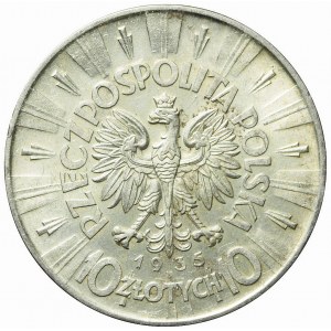 10 gold 1935, Pilsudski, very nice