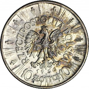10 gold 1936, Pilsudski, beautiful