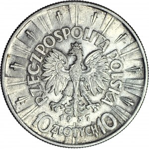 10 gold 1937, Pilsudski