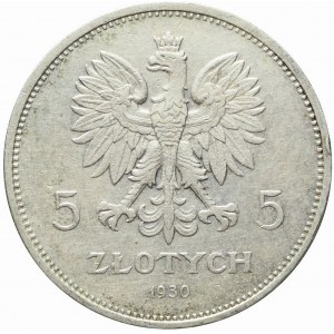 5 złotych 1930, Sztandar, ładny