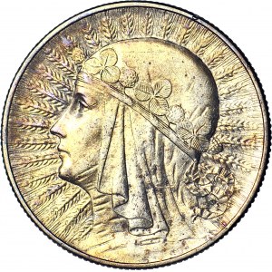 5 złotych 1933, Głowa, piękna