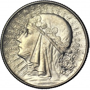 5 gold 1934, Head, minted