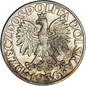 5 złotych 1936 Żaglowiec, piękny