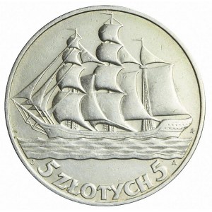 5 złotych 1936 Żaglowiec