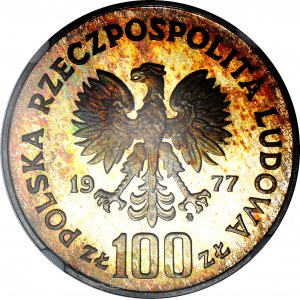 100 gold 1977 Wawel, beautiful patina