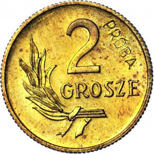 RR-, 2 pennies 1949, SAMPLE, brass, mintage 100pcs, rare, c.a.