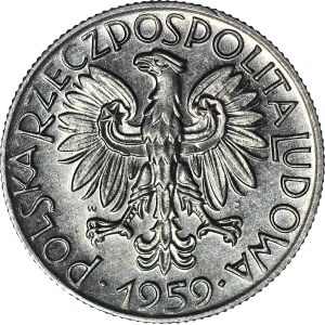 R-, 5 złotych 1959 Rybak, SŁONECZKO