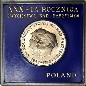 200 Gold 1975, Fascism, mirror stamp, fresh stamp