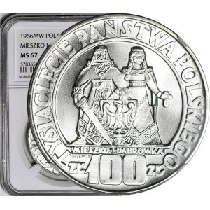 100 złotych 1966, Mieszko i Dąbrówka, mennicze