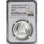 100 gold 1966, Mieszko and Dabrowa, minted