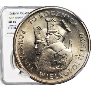 100 gold 1988, Greater Poland Uprising, minted