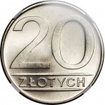 20 złotych 1987, nominał, menniczy