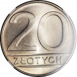 20 złotych 1988, nominał, menniczy