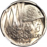 10 złotych 1968, XXV LAT LWP, mennicze