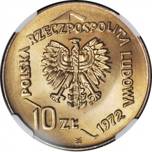 10 gold 1972, Port of Gdynia, minted