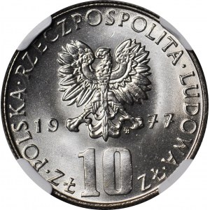 10 gold 1977, Boleslaw Prus, minted