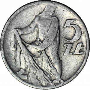 5 złotych 1958, Rybak, wąska 8, rzadka