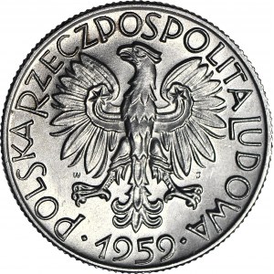 5 złotych 1959, Rybak, menniczy