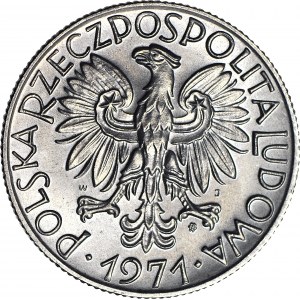 5 złotych 1971, Rybak, drugi najrzadszy rocznik, menniczy
