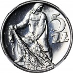 5 złotych 1973, Rybak, świeży stempel