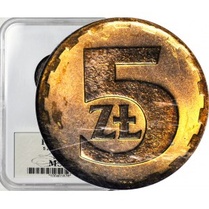 5 gold 1975, mint