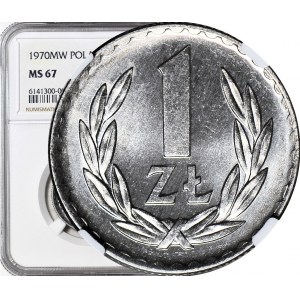 1 złoty 1970, świeży stempel