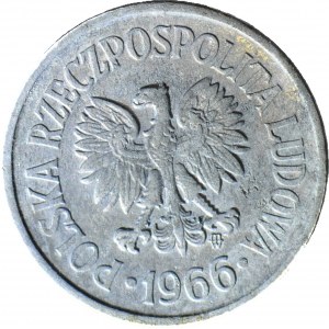 R-, 10 pennies 1966, DESTRUCT, SKROLT 80 degrees