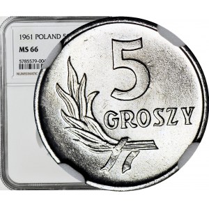 5 pennies 1961, minted