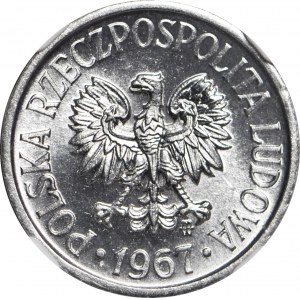 5 pennies 1967, minted