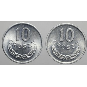 Zestaw dwóch monet 10 groszy: 1949 i 1968