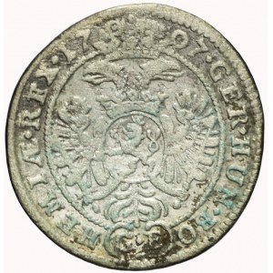 Bohemia under Habsburg rule, Joseph I, 3 krajcars 1707, Prague