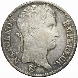 France, Napoleon Bonaparte, 5 francs 1811 W, Lille