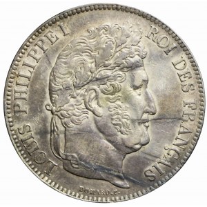 France, Louis Philippe I, 5 francs 1839 D, Lyon, nice