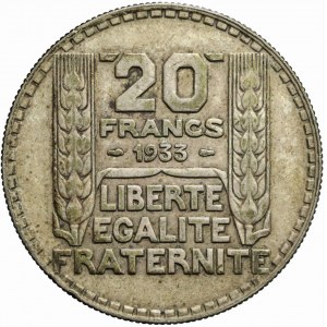 France, Third Republic, 20 Francs Paris 1933