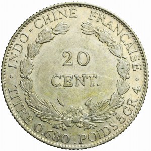 France, French Indochina, 20 cents 1937