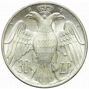 Greece, 30 drachmas 1964, Royal Wedding, silver