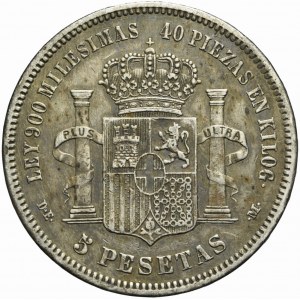 Spain, Amadeo I, 5 pesetas 1871