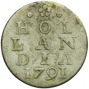 Netherlands, Republic of the United Provinces, 2 stuivery 1791