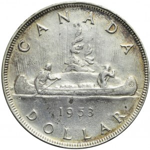 Canada, Elizabeth II, $1 1953