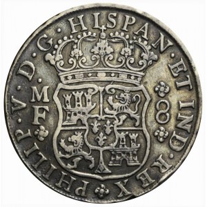 Mexico, Philip V, 8 reals 1741 MF MO, rare