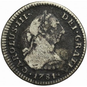 Mexico, Carlos III, 1 real 1781 FF