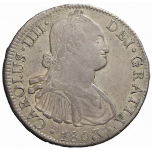 Meksyk, Carlos IV, 8 reali 1803 FT